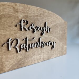 Koszyk ratunkowy z samym napisem