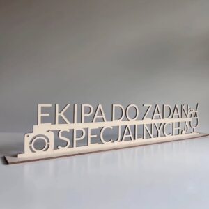 Tabliczka EKIPA DO SPRAW SPECJALNYCH 3D, różne kolory