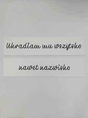 Zestaw tablic personalizowanych rejestracyjnych (różne kolory)